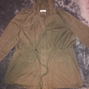 Charlotte Russe green utility jacket